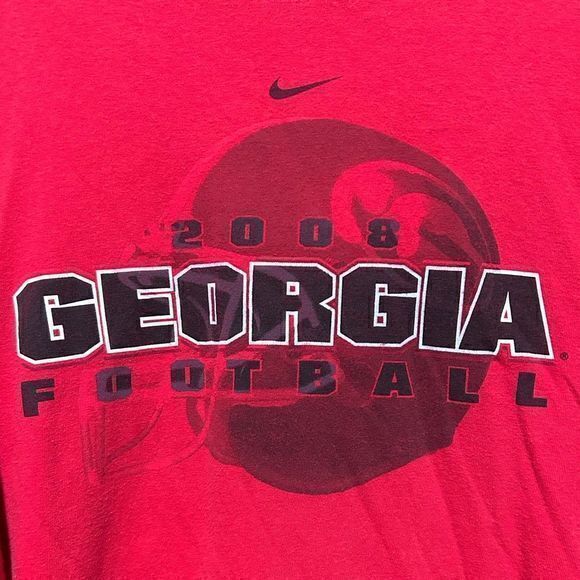 Nike Men's 2008 UGA Georgia Football Graphic Print T-Shirt Red‎ Size XXL - Picture 4 of 5